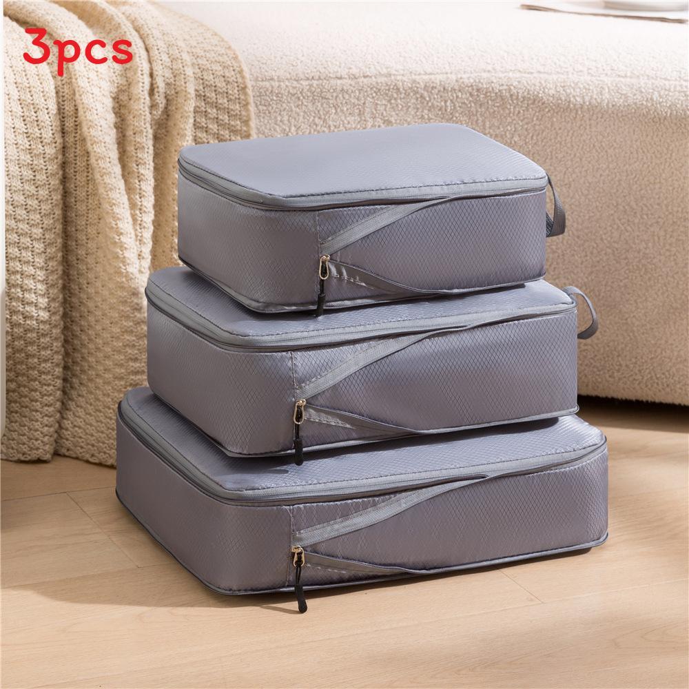 Travel Storage Set With Compression Bags For Clothes And Shoes For Efficient Packing