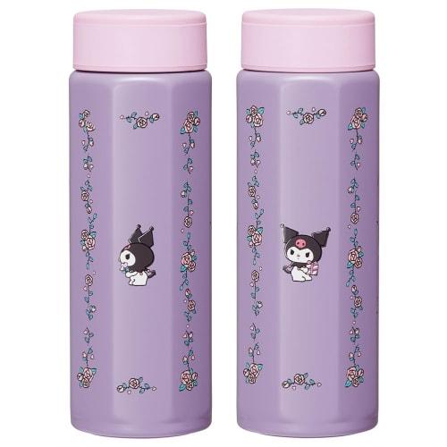 Skater Stainless Steel Mug Bottle 500ml Easy to Hold Octagonal Thermal/Cold Water Bottle Kuromi Flower Retro Sanrio STO5-A