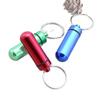 Aluminum Keychain Mini Waterproof Pill Canister - Portable Outdoor Sealed Capsule