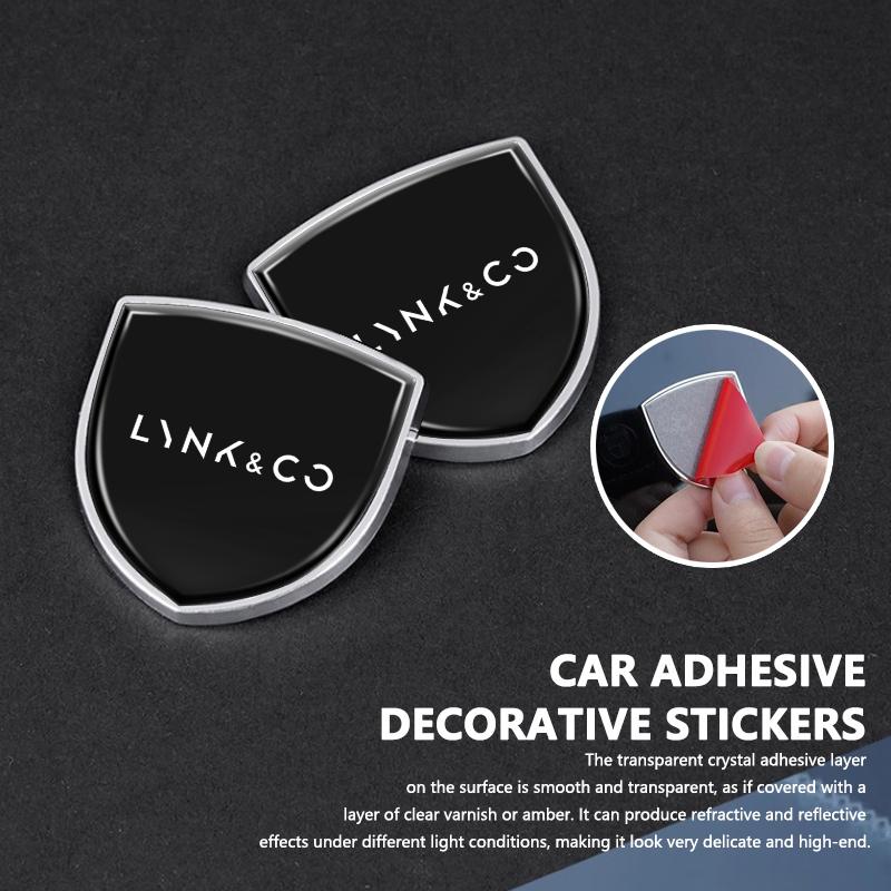 Car Badge Body Side Metal Emblem Modified Sticker Styling For LYNK&CO EM-P 01 05 03 09 02 04 06 07 08 PHEV MHEV