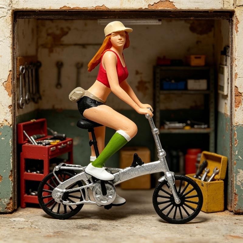 1:87 Scale Cycling Figure Miniature Dioramas Model Resin Bicycles Riders Statue For Home Decors And Collection Ornament