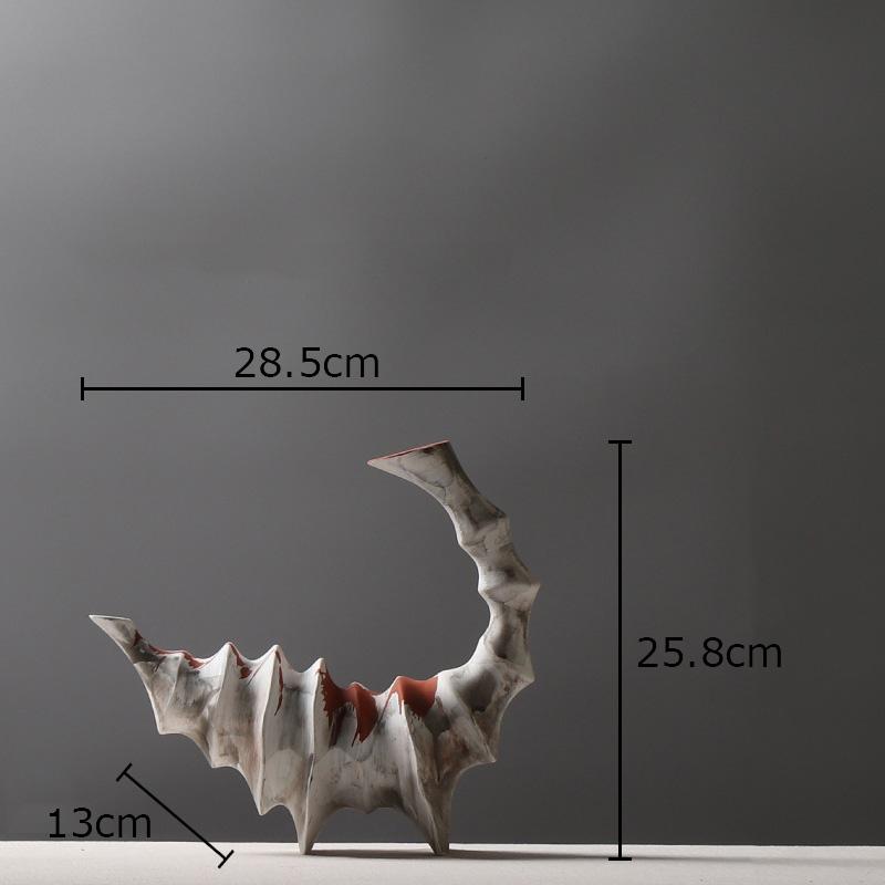 

Creative Scorpion Shaped Ceramic Vase Desk Decoration Artificial Flowers Decorative Flower Arrangement Modern Decor Floral Vases