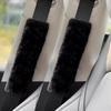 2pcs High Quality Long Plush Car Seat Belt Cover Cute Cartoon Panda Bear Imitation Rabbit Auto Safety Shoulder Pad Decrotion