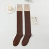 Female Autumn and Winter Color Micro Pressure Show Thin Leg Cotton Socks