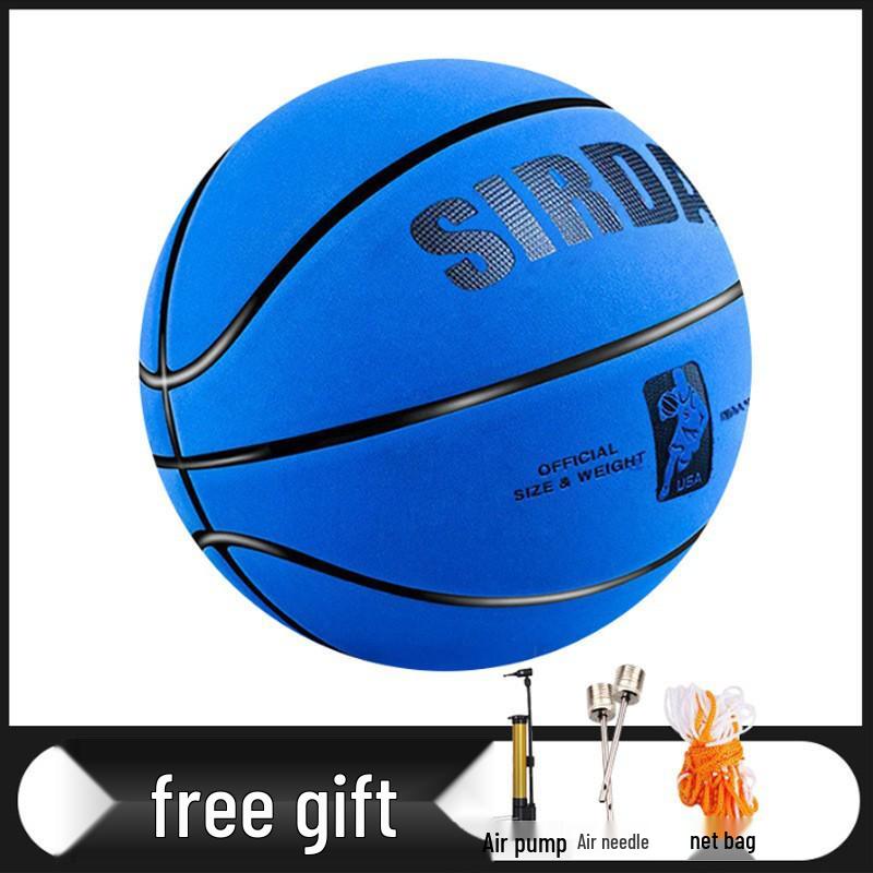Sada Suede No. 7 Youth/Adult Indoor & Outdoor Basketball with Accessories