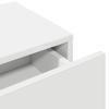 Wall Mounted Shelf with Drawers White 80 x 33 x 17 cm Engineered Wood