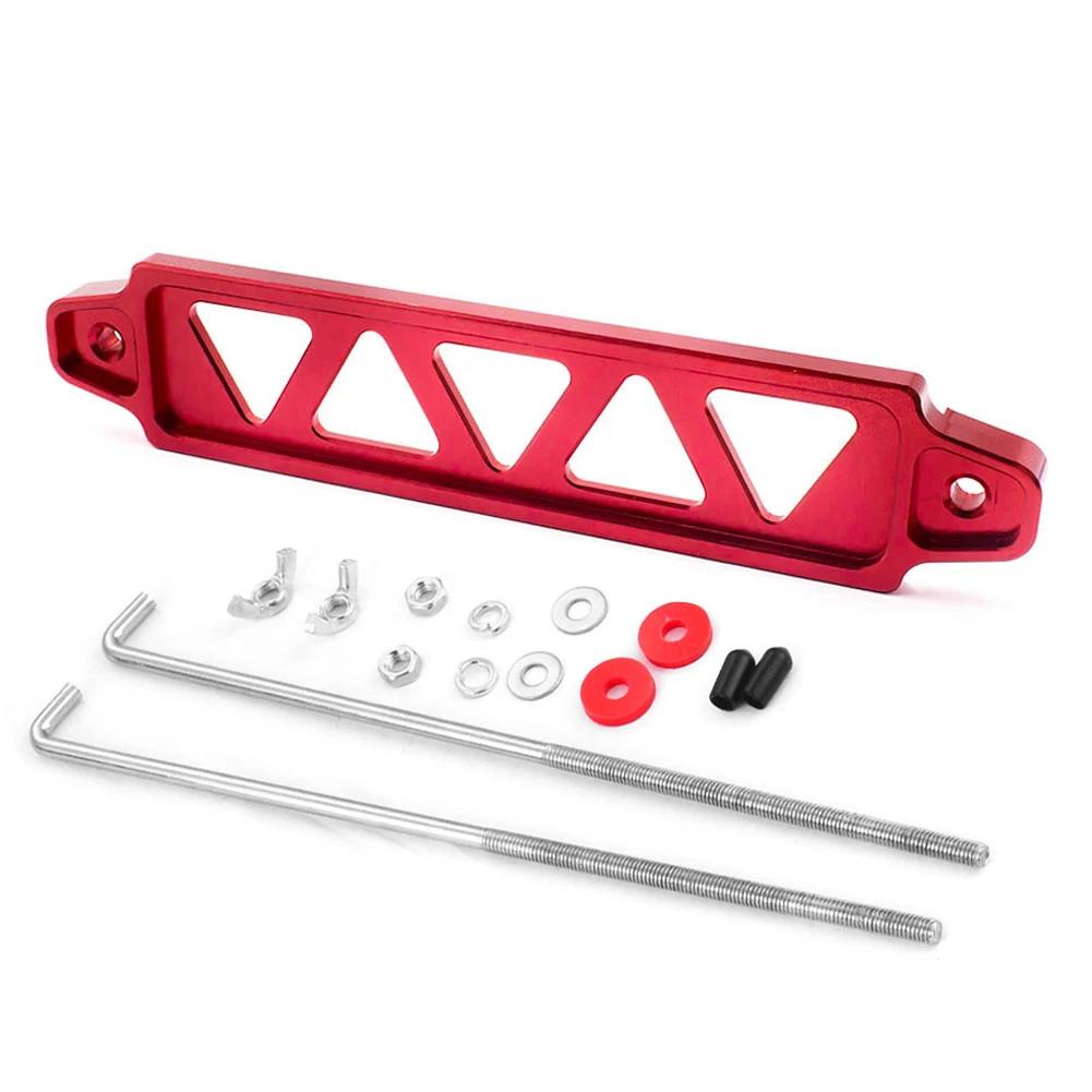 218mm/190mm Aluminum Alloy Battery Auto Battery Tie Down Mount Holder Bracket Brace Bar for Honda Civic EK EG Universal