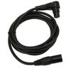 XLR to XLR Cable Straight Male to Elbow Female 3 Pin HiFi Sound XLR Balanced Cord for Microphone