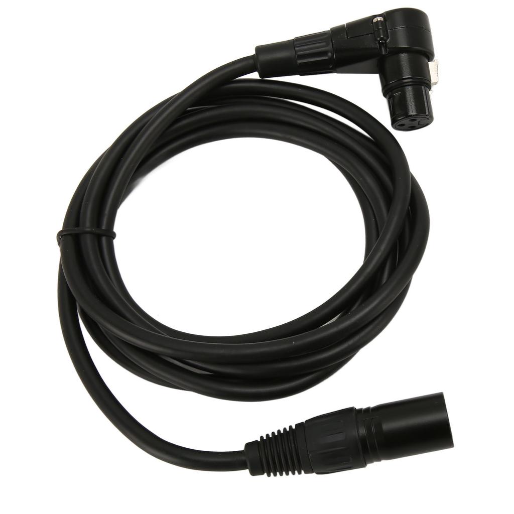 XLR to XLR Cable Straight Male to Elbow Female 3 Pin HiFi Sound XLR Balanced Cord for Microphone