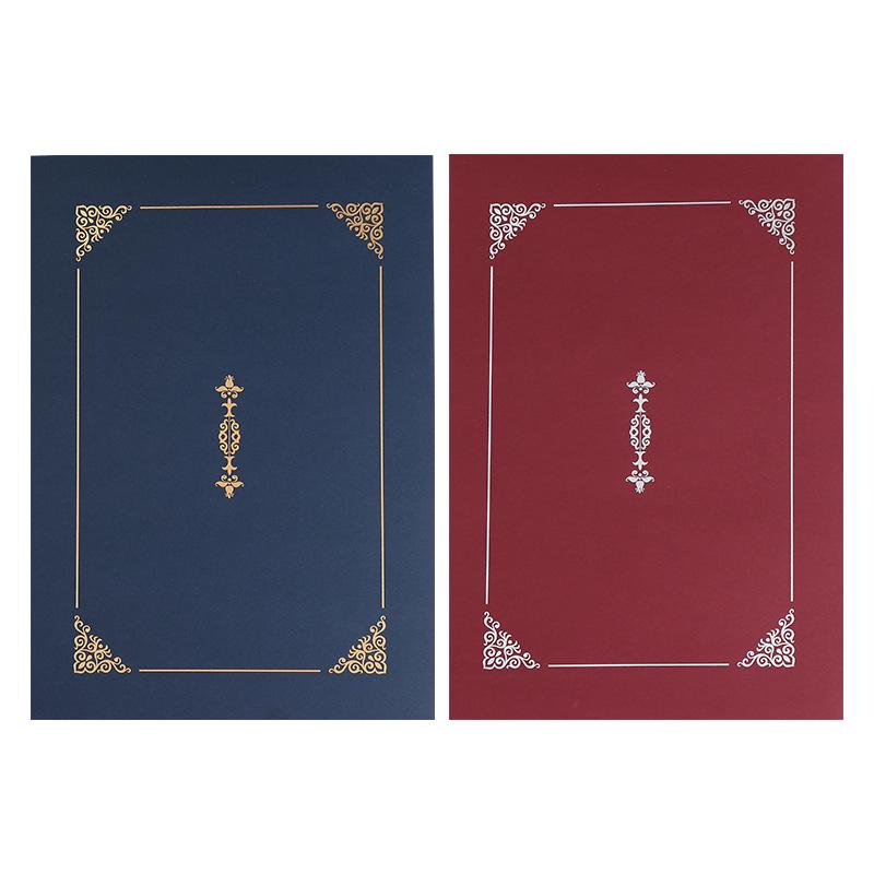 Individuelles dreifach gefaltetes Konferenzzertifikat mit Heißprägung