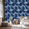 Wallpaper Ink Blue, Navy Blue, Light Gray and Black 50x1000
