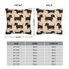 Black and Brown Dachshunds Pattern Pillow Cover  Morden Pillow Case For Sofa Home Decoration Comfy Pillowcases Gift