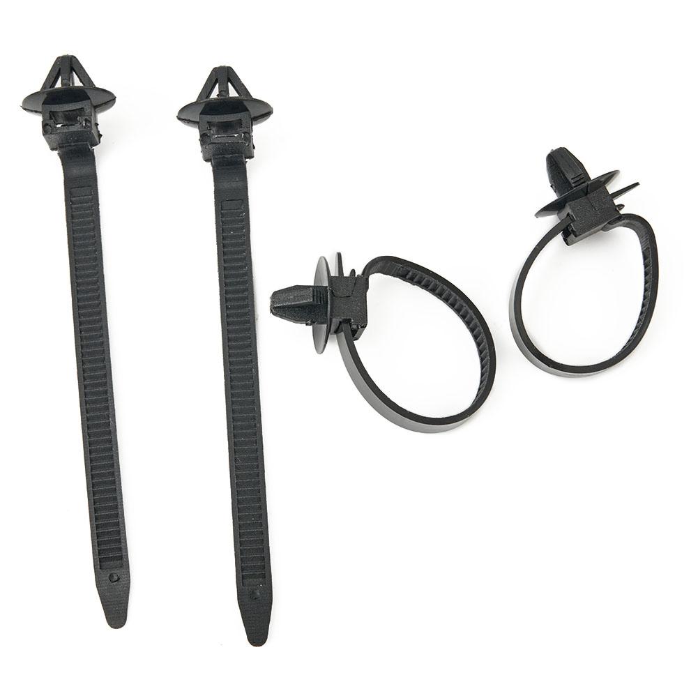 50pcs Self-locking Plastic Nylon Cable Tie Nylon Cable Tie Wrap Fixed Fastener Clips Car Hose Fastening Zip Strap Kit