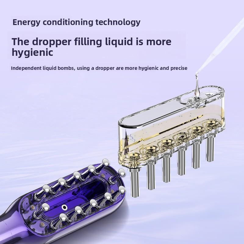 Electric Comb Massage Meridian Red Light Guide Liquid Healthy Hair Comb Scalp Hair Care Micro Current Multifunctional Comb