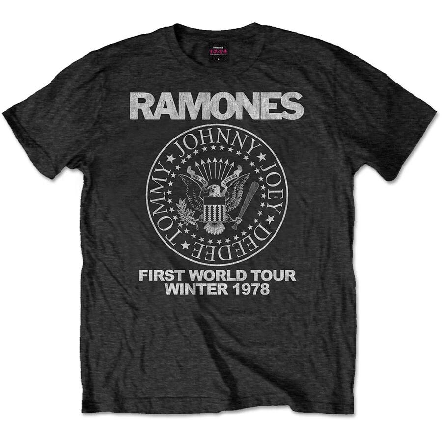The Ramones - First World Tour 1978 - Black T-shirt L