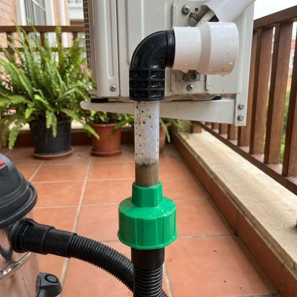 Plastic AC Condensate Drain Unclogger Universal Vacuum Unclog Connector Tool  Cooling System