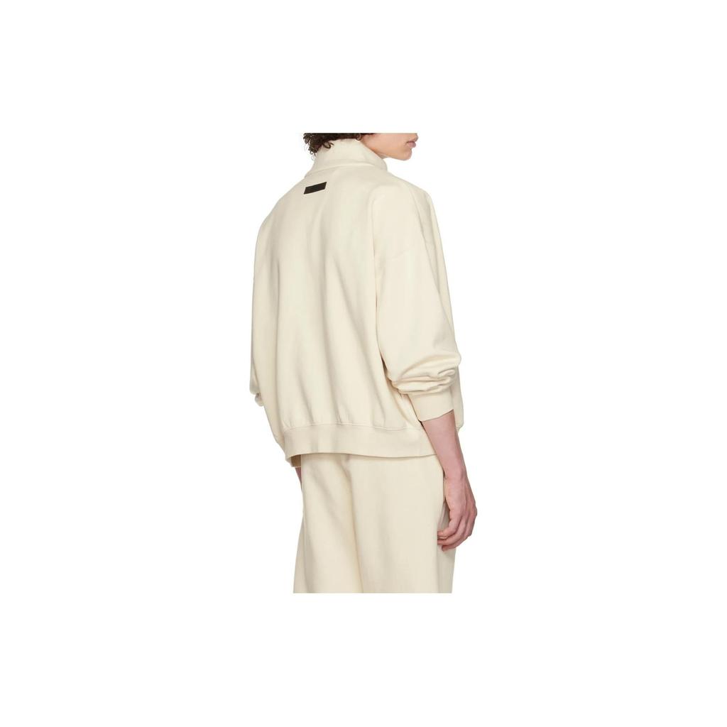 Fear of God Essentials FW22 Full-Zip Fleece-Lined Casual Jacket Unisex Jackets Eggshell FOG-FW21-333