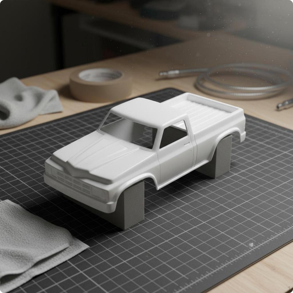 RC Pickup Body Shell Truck PreConfigured Mounting Points Scale for Rough
