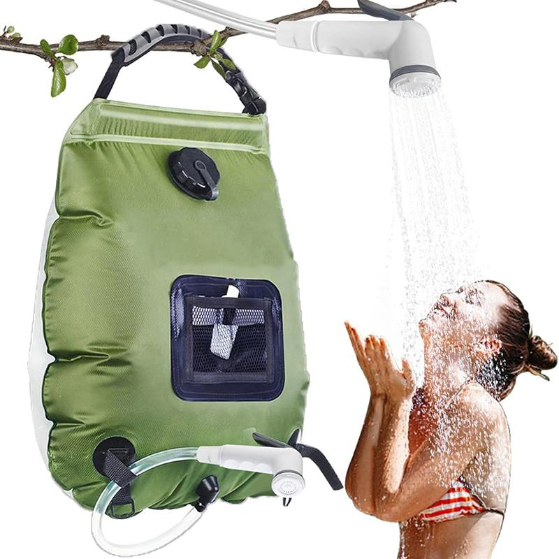 Portable Solar Shower Bag, Large Capacity Foldable Water Bag for Outdoor Camping