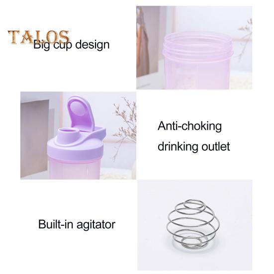 Protein-Shaker-Becher mit Mixerball, 500 ml, Weithals-Shaker zum einfachen Mischen, tragbare Molkeprotein-Shaker-Flasche für Sport, Reisen und Camping