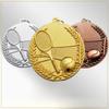 Customization Metal Tennis Baked Paint Medal Sports Meeting Children's School Souvenirs Award Hanging Around the Neck Decor, 2Pc