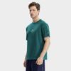 FILA Solid Color Knitted Tennis Short Sleeve T-Shirt Men Tops Cats-Eye-Green A11M323117F-TQ