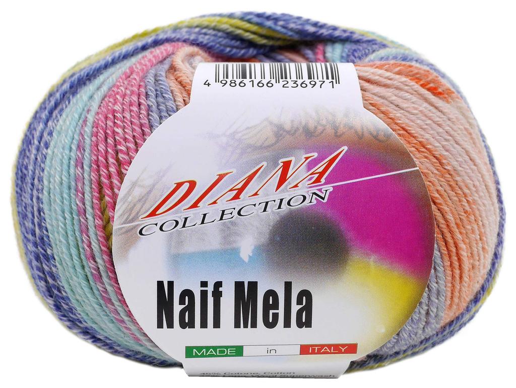 NASKA Hand Knife Mela Yarn Medium Thick Type Orange 50g 150m 10 balls set col.708 approx. F-10