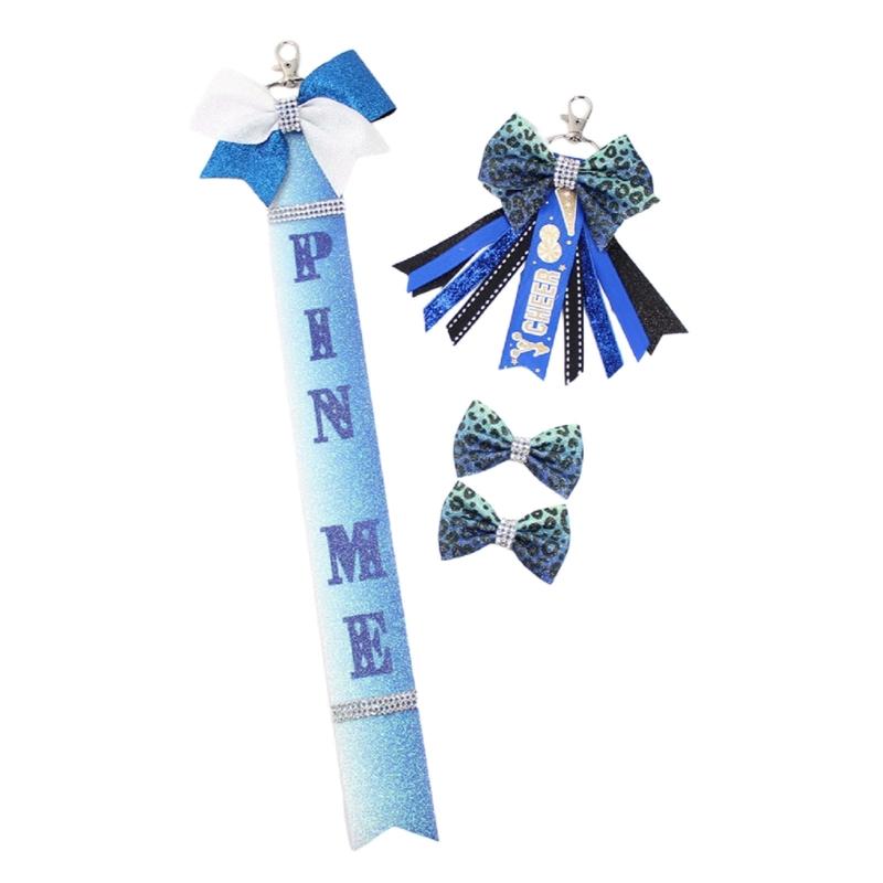

Leather Bowknot Keychains Accessory Girls Cheerleading Bowknot Keychains Bag Hanging Ornament Decorative Pendant