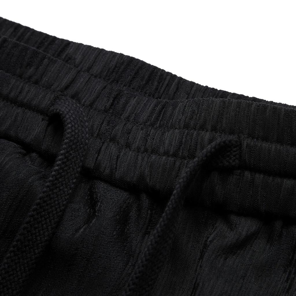 Li Ning X Jackie Chan Collaboration Kung Fu Series Solid Color Mid Waist Drawstring Straight Leg Comfortable Nine Point Casual Pants AKQU005-1