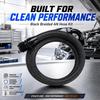 1m 10 AN Black Nylon Braided Oil/Gas Hose Kit with Detachable Fittings