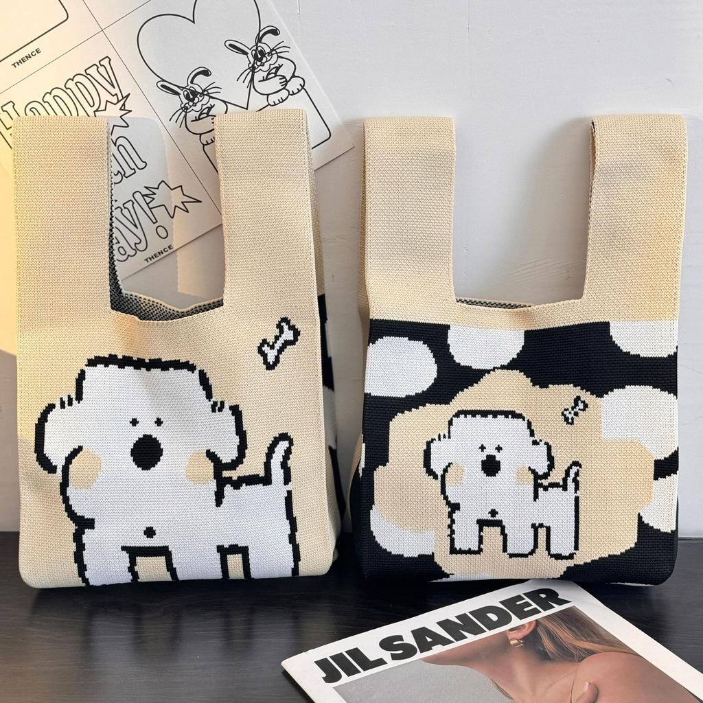 Geantă Tricotată cu Tematică Festivalul Bărcii Dragonului Geantă Cadou pentru Întâlnirea Companiei Geantă de Mână Cadou de Nuntă Geantă Zongzi Geantă Fericită pentru Bomboane