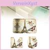 Butterfly Floral Iron Tower Bathroom Mat Collection Non Slip Waterproof Rug For Shower Area