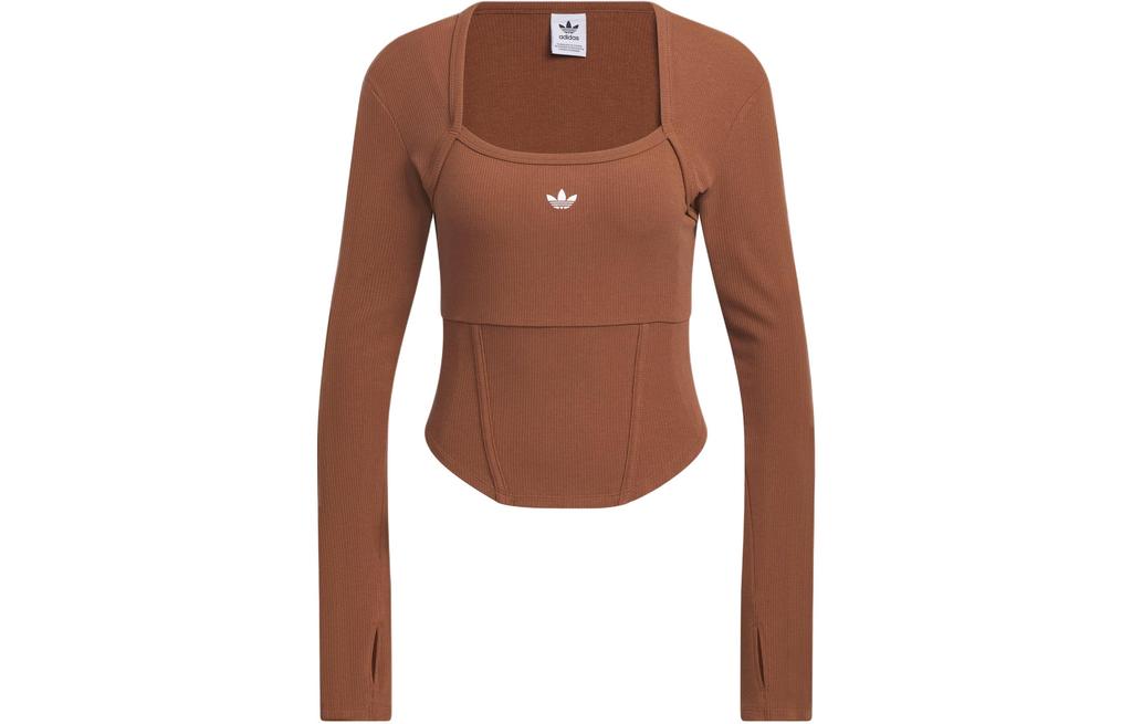 adidas originals Corset Long Sleeve Shirt Brown IX1910