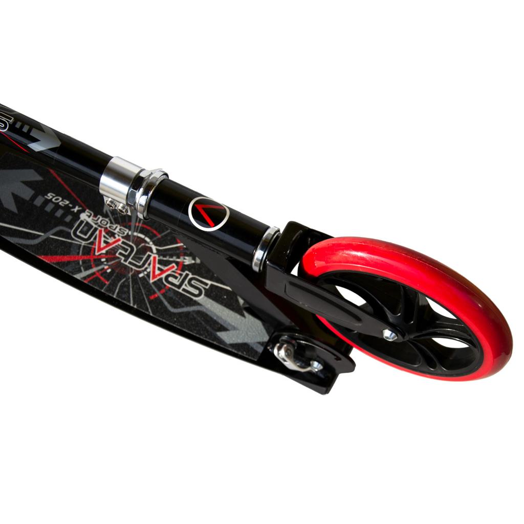 SPARTAN Jumbo 205 Mm Foldable Scooter, Black and Red