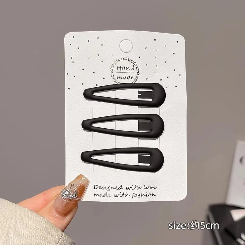 

3 шт./набор Y2K Девочки Черная Звезда Любовь Крест Заколки для волос Крутой Шарм Металлическая BB Заколка для волос для Женщины Детей Харадзюку Головной убор Аксессуары