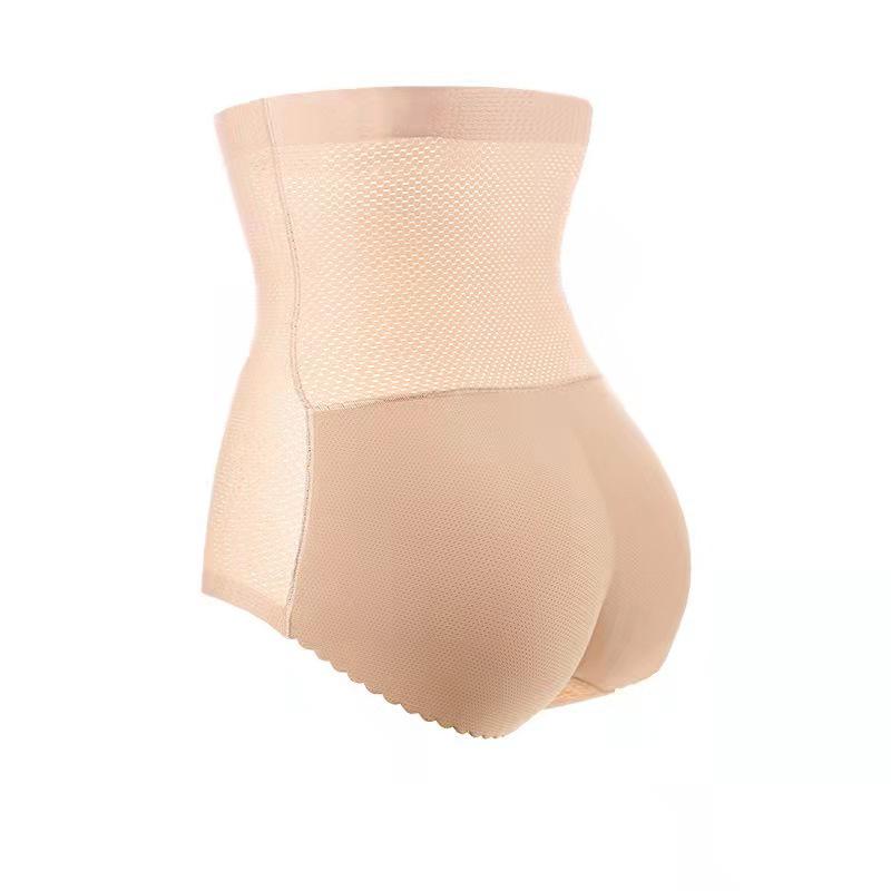 High-Waist Seamless Padded Buttocks Enhancer with Breathable Abdomen Support for Women