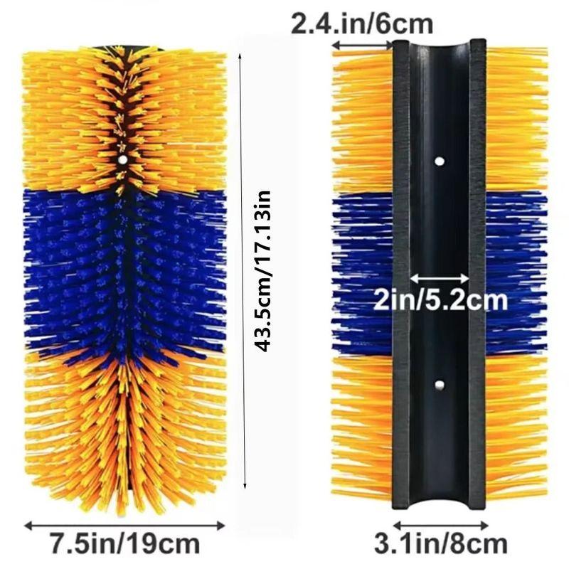 1Pcs 435mm Horse Grooming Brush Deep Massage Itch Relief Livestock Grooming Tool Quick-Connect System Back Scratching