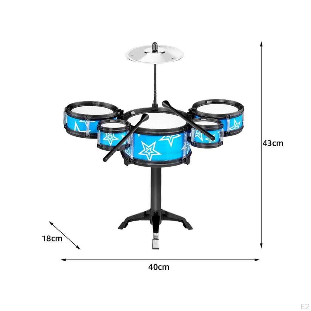 Interactive Drum Set for Kids, Musical Instrument Playset