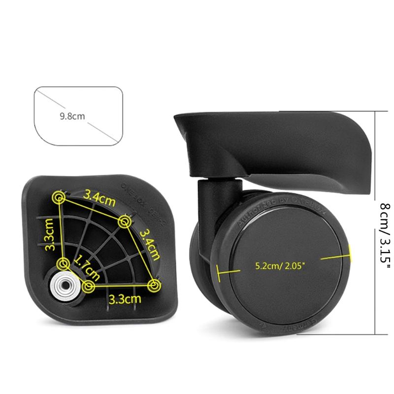 Zamienne Kółka do Bagażu Przenośne Kółka do Walizki Kółka Obrotowe do Bagażu Kółko do Walizki na Kółkach do Naprawy