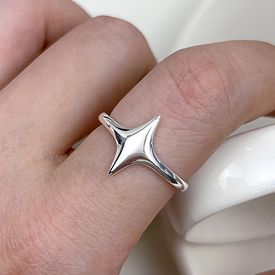 925 Silber Liebesherz Ring für Damen Mädchen Geschenk Linie Perle Koreanischer Süßer Schmuck Geburtstagsgeschenk
