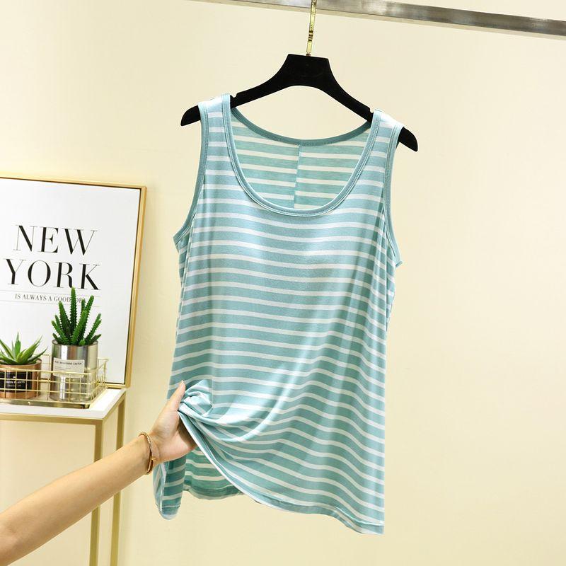 

Модальная свободная майка без рукавов для беременных женщин, закрывающая живот Pea green M (recommended 40.00 kg-55.00 kg