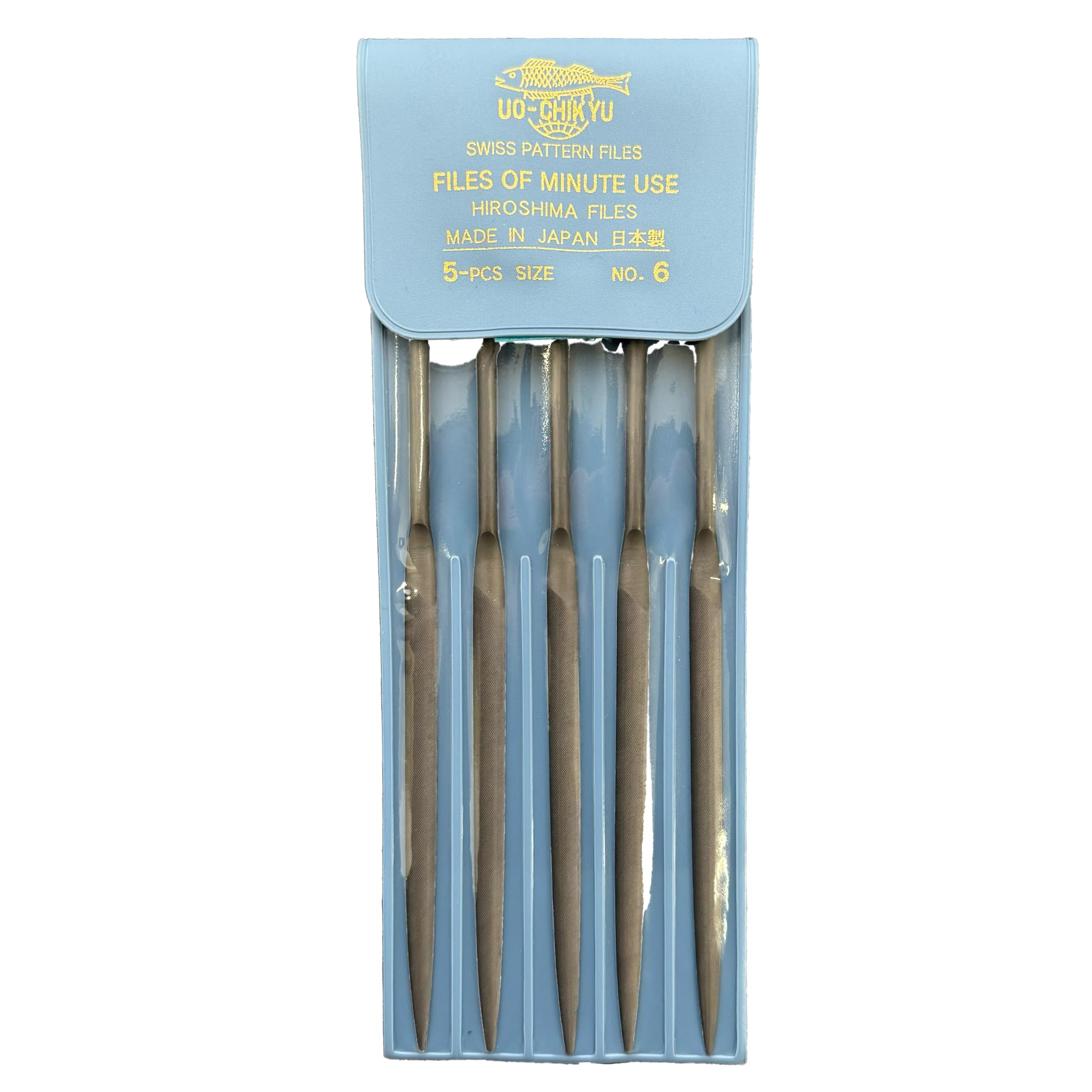 

Uochikyu Brand Precision File of Professional Ideal for Model and Metalworking Half-Round #6 [Set 5] Grade, DIY, Making,