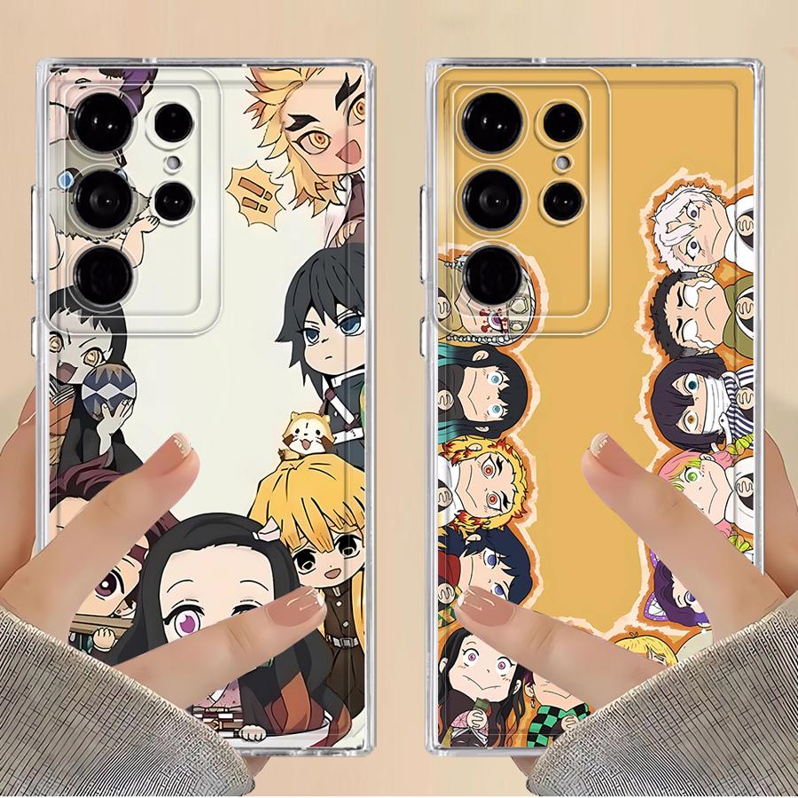 D-Demon S-Slayer Cute Case for Samsung Galaxy S26 S22 FE S23 Ultra S20 Plus Note 20 Ultra 10 S21 S25 Edge S24 Phone Cover