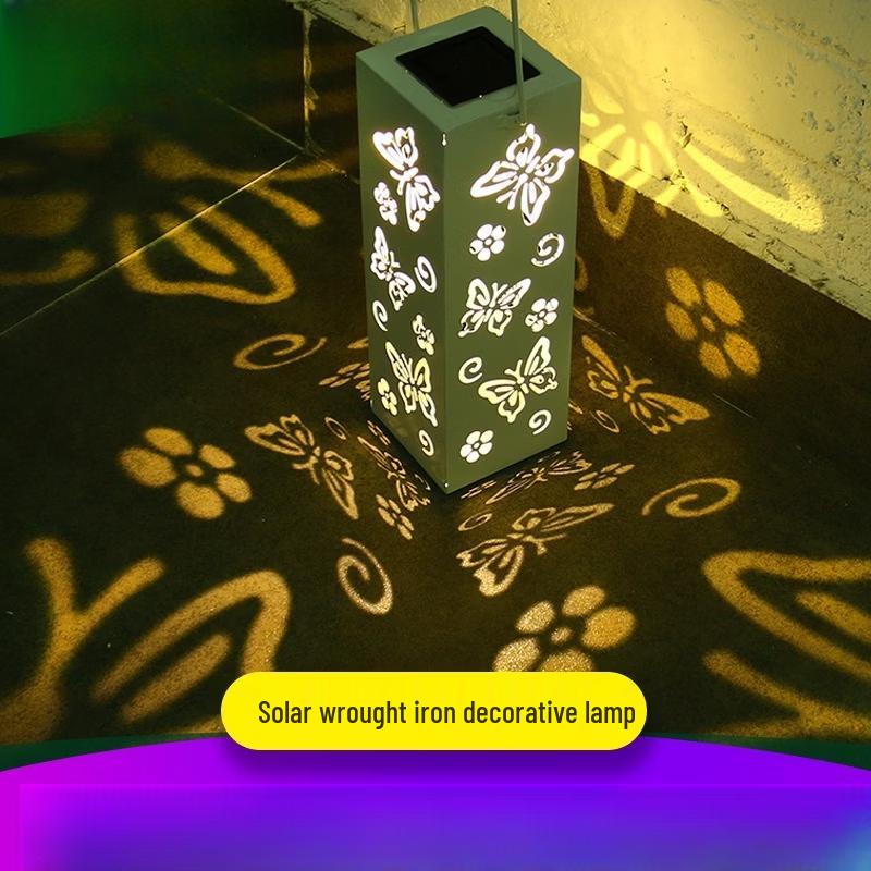 Outdoor Solar Butterfly Decorative Lantern