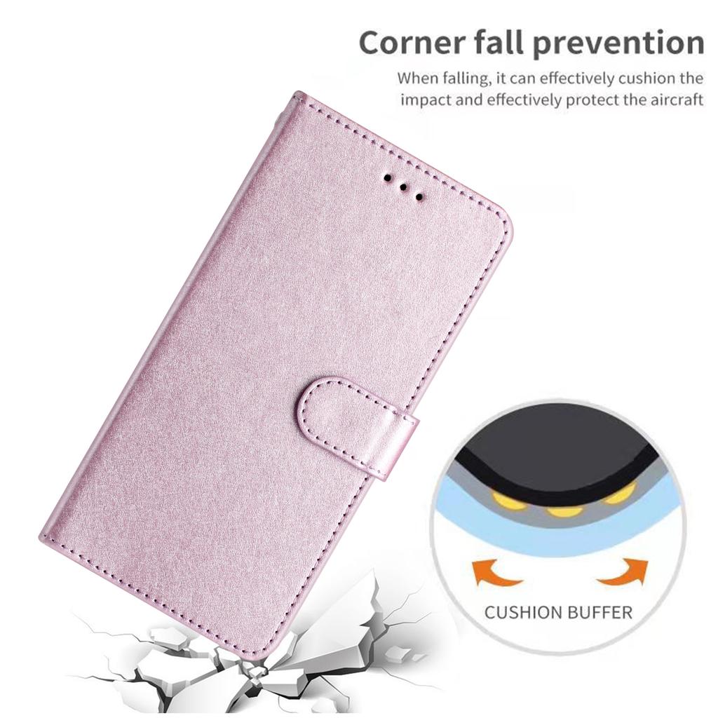 For iPhone 16 Case Silk Texture Leather Phone Cover Wallet with Credit Card Holder