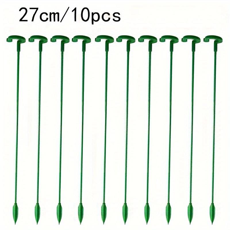 Pachet de 10 Tutori de Plante din Plastic și Fibră de Sticlă - Bastoane Verzi de Grădină pentru Orhidee, Plante de Interior la Ghiveci și Flori - Suporturi Durabile Rezistente la Îndoire