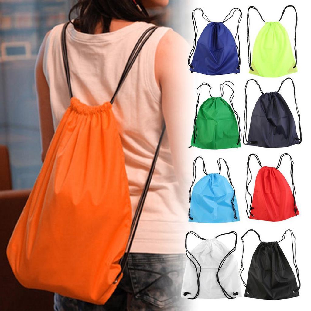 drawstring duffle handbag