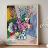 Henri Matisse Les Pivoines Prints Modern Floral Art Poster Fauvism Painting Print Colorful Wall Decor Botanical Canvas Painting