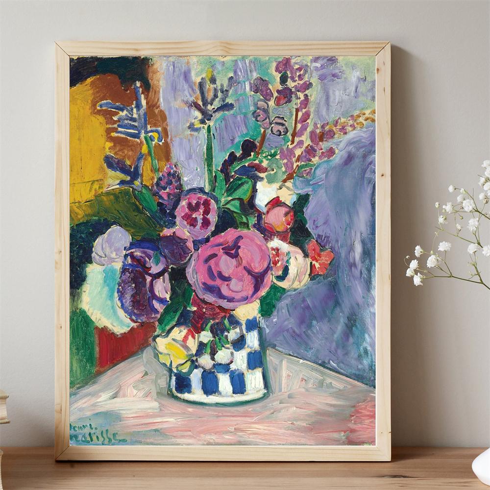 Henri Matisse Les Pivoines Prints Modern Floral Art Poster Fauvism Painting Print Colorful Wall Decor Botanical Canvas Painting