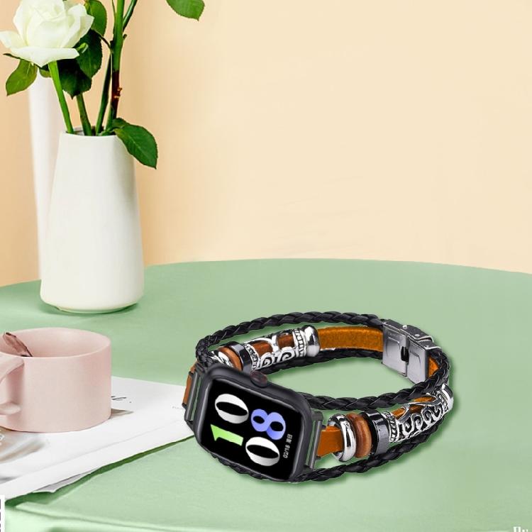 Beaded Watch Band for Intelligent Watch National Style Watchband Smartwatch Bracelet Belt DIY Aesthetic Accessory
